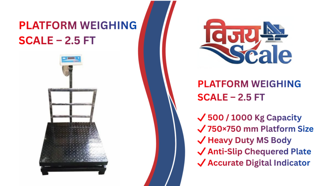 Platform Scale 2.5 x 4 ft heavy-duty industrial weighing machine for warehouse use