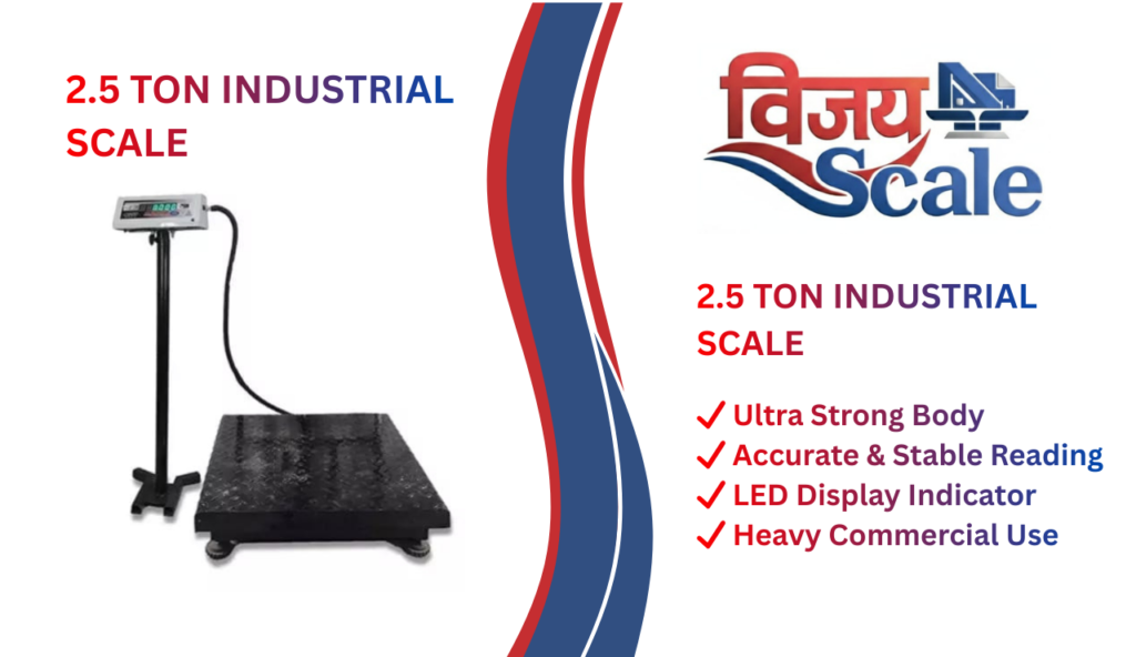 Industrial 2.5 Ton Scale heavy-duty industrial weighing machine for bulk material handling