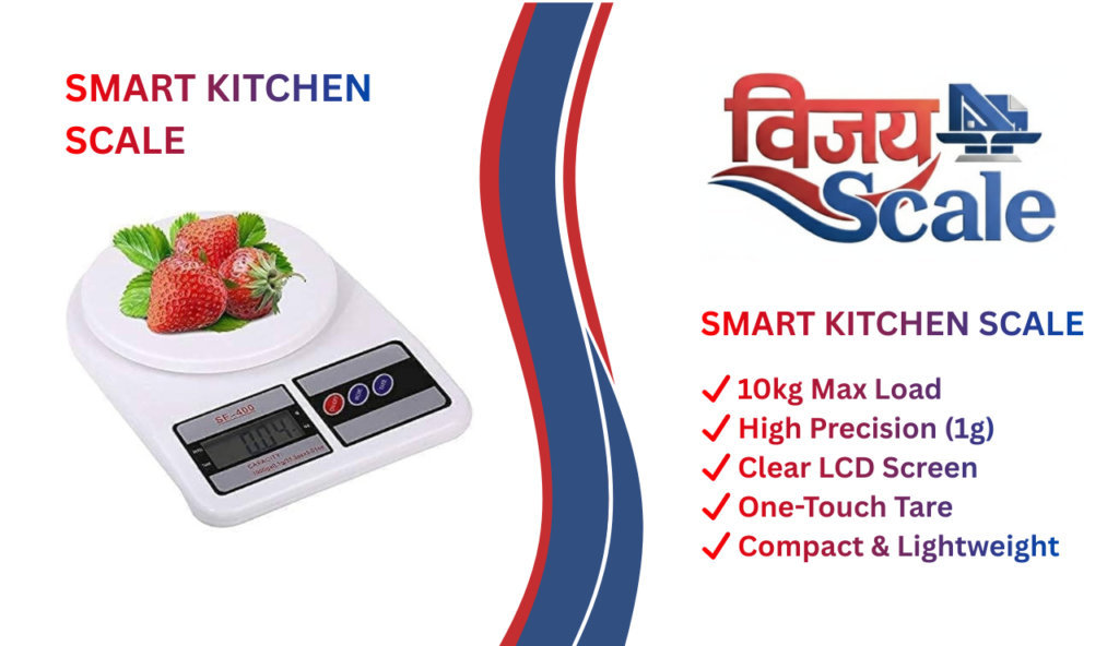 Smart Kitchen Scale digital compact weighing machine for home and kitchen use
